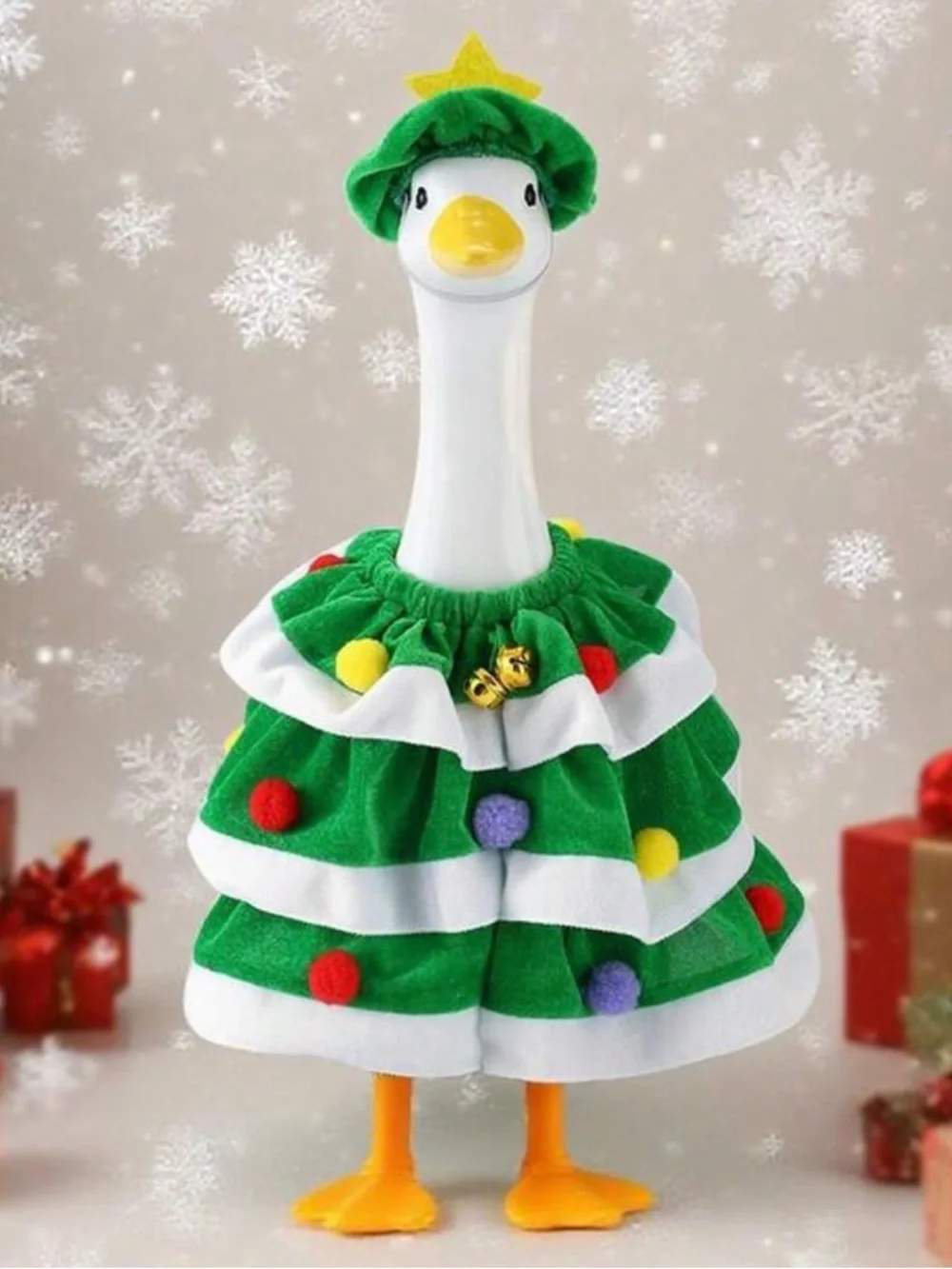 Porch Goose Duck outfit Christmas tree with star costume. - Picture 2 of 7